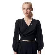 Wrap Style Women's Blouse