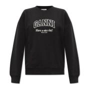 Sweatshirt med logo