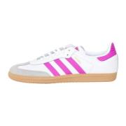 Hvide og Fuchsia Samba Og Sneakers