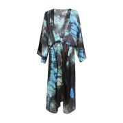 Silk Beach Cover-Up Kimono MultiColour Kjole