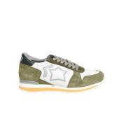 Khaki Grøn Ruskind Panel Trainers