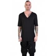 Sort V-hals Modal Kashmir T-shirt