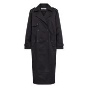 Klassisk Sort Trenchcoat