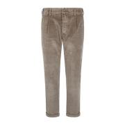 Slim Crop Henry Pant i Elephant Grey