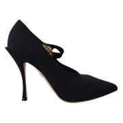 Sort Krystal Mary Jane Sok Pumps