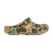 Trykte klassiske sandaler i camo-stil