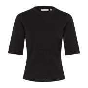 Feminin Sort T-shirt Cocentiw Stil