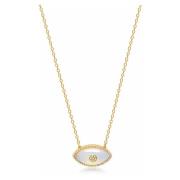 Womens Moonstone Evil Eye Necklace