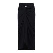 Sort Sarong-Stil Draperet Nederdel