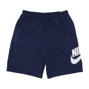 Midnight Navy/White Vævet Twill Shorts