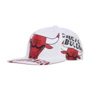 Chicago Bulls Flad Skygge Kasket Hvid