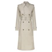 Trench Coat med Dobbelt Knaplukning