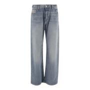 Regular Fit Denim Jeans med Vasket Effekt