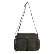 Quiltet Crossbody Taske med Frontlommer