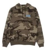 Camo Hoodie Brun Broderet Ryg