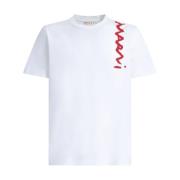 Logo Jersey T-Shirt Hvid Kort Ærme