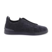 Suede Triple Stitch Slip-On Sneakers