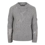 Blonde detalje uldblandings sweater