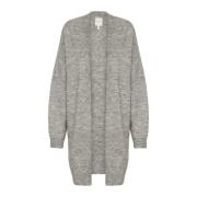 Blød Striktrøje Medium Grey Melange