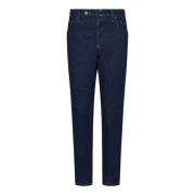 Blå Slim-Fit Stretch Denim Jeans