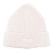 Ribbet Beanie Hat Ivory Applikation