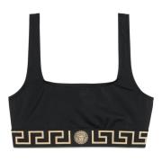 Sort Sea Bikini Top med Medusa Motiv