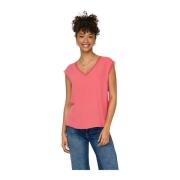 Dame V-hals T-shirt Jasmina