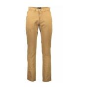 Beige Bomuld Jeans & Bukser med Logo