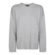 Stilfuld rund hals manchetter sweater