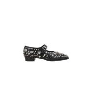 Sorte Studded Mary-Jane Flats