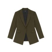 Peak Lapel Blazer Nedenfor Hofte Længde