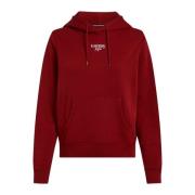 Rød Logo Hættetrøje Sweatshirt Essential