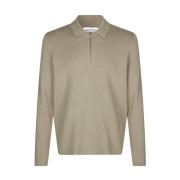 Klassisk Polo Zip Sweater Eco-Venlig Viskose