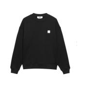 Sort Bomuld Logo Sweater