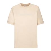 Elegant Beige Bomuld T-shirt