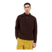 Uldstrik Polo Sweater