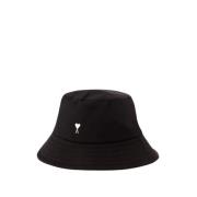 Sort Syntetisk Bucket Hat Acetat