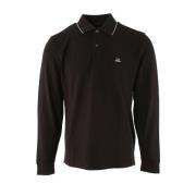 Herre Sort Stretch Piquet Polo