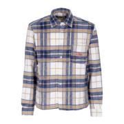 Century Tartan Flannel Skjorte Beige