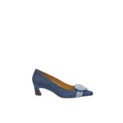 Hjerte Spænde Denim Pumps