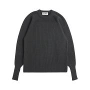 Grøn Merinould Rundhals Sweater