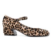 Mini Leo Flock Print Pumps