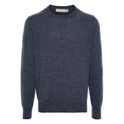 Merino Uld Crew-neck Strikvarer