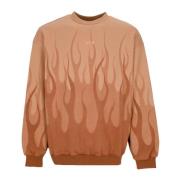 Flammer Letvægts Crewneck Sweatshirt Terracotta