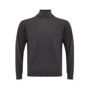 Elegant gr uldsweater til mnd