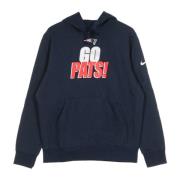 Lokal Klub Fleece Hoodie i Holdfarver