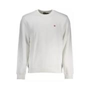 Hvid Sweatshirt med Broderi