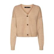 Guld Link V-hals Cardigan