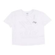 Hvid Cropped Chloe Tee Kvinders T-shirt