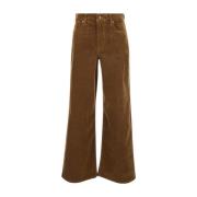 Brun Slim Palazzo Jeans